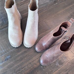 2 pair of new ankle boots